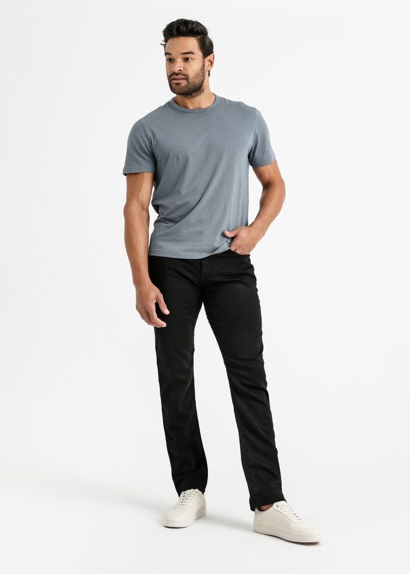 mens black relaxed dress sweatpant fullbody