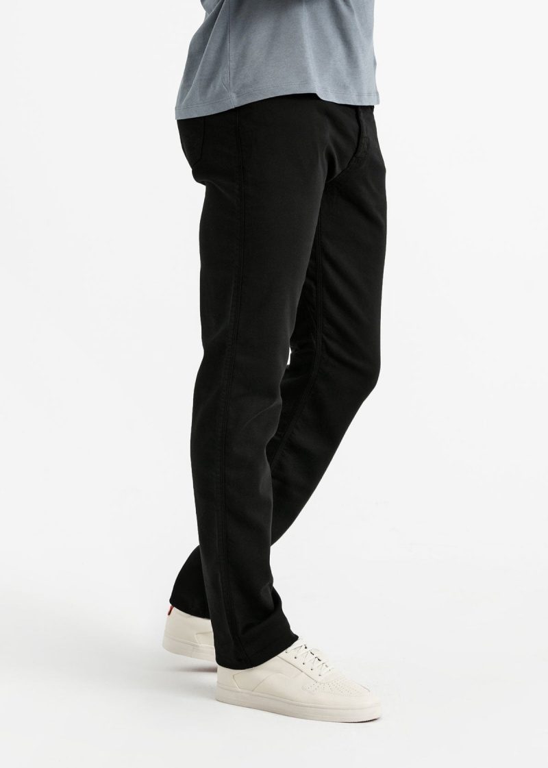 mens black relaxed dress sweatpant side