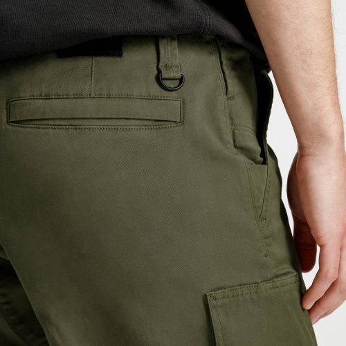 mens green athletic adventure pant detail